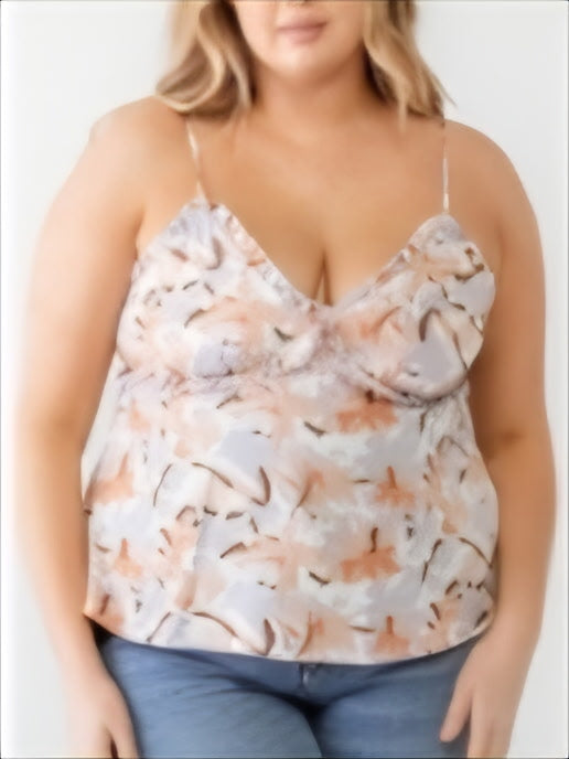 Plus size zipper tank top
