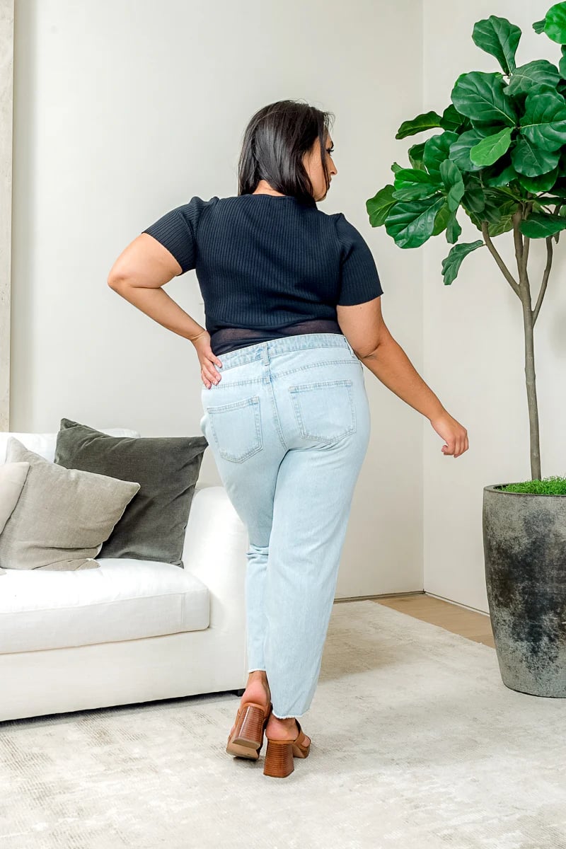 Holy Lightwash Jeans-Plus Size