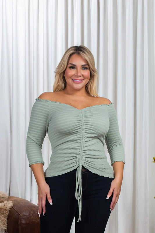 Minty Scrunch-Plus Size
