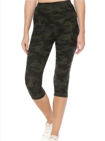 OSFA Camo crop legging, SOFT!